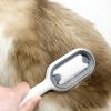 Pet Hair Remover For Dog & Cat; Silicone Dog Hair Brush; Cat Hair Comb; Pet Grooming Massage Tool - Green