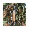 Automatic bird feeder; suspended hummingbird feeder for Garden Yard Outdoor Decoration - Black