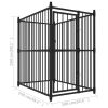 Outdoor Dog Kennel 59.1"x39.4"x59.1" - Black