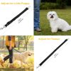 2Pcs Pet Dog Seat Belt Leash Adjustable Pet Dog Cat Safety Leads Harness - black