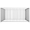 Outdoor Dog Kennel 78.7"x78.7"x39.4" - Silver