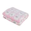 Soft and Fluffy High Quality Pet Blanket Cute Cartoon Pattern Pet Mat Warm and Comfortable Blanket for Cat and Dogs Pet Supplies - Pink elephant - mid