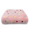 Soft and Fluffy High Quality Pet Blanket Cute Cartoon Pattern Pet Mat Warm and Comfortable Blanket for Cat and Dogs Pet Supplies - Pink point - For bi