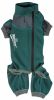 Dog Helios 'Rufflex' Mediumweight 4-Way-Stretch Breathable Full Bodied Performance Dog Warmup Track Suit - Green - X-Small