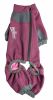 Dog Helios 'Rufflex' Mediumweight 4-Way-Stretch Breathable Full Bodied Performance Dog Warmup Track Suit - Pink - Medium