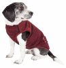 Pet Life Active 'Aero-Pawlse' Heathered Quick-Dry And 4-Way Stretch-Performance Dog Tank Top T-Shirt - Red - Medium