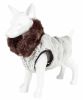 Pet Life Luxe 'Purrlage' Pelage Designer Fur Dog Coat Jacket - Large