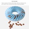 Pet Funny Misfeed Frisbee Toy Bite resistant Molar Pet Dog Chew Bite tpr Dog Interactive Toy dog toy - blue