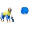 Four-Legged Waterproof All-Inclusive Raincoat for Pets - BLUEYELLOW-5XL