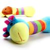 Funny Lion Giraffe Panda Shape Dog Toys Bite Resistant Short Plush Small Large Dog Squeaking Sound Toys Pet Supplies - as the picture