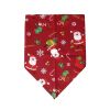 Holiday Dog Bandanas Classic Christmas Cat Triangle Bibs Pets Scarf Accessories for Small Medium Large Size Pets Festival Props - as the picture