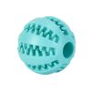 Dog Squeaky Ball Toy; Pet Chew Toy For Dog; Tooth Cleaning Ball Bite Resistant Pet Supplies - Sky Blue - 2.3Inch