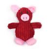 1pc Plush Dog Toys Squeaky Puppy Chew Toy Interactive Cat Toys Pet Dog Sound Toys For Small Medium Dogs - red