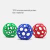 Dog toy hollow ball bite-resistant elastic rubber ball bell pet toy; Jingle Bell Toy Ball - red - Hollow ball (with bell)