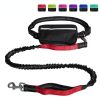 Hands Free Dog Leash with Zipper Pouch; Dual Padded Handles and Durable Bungee for Walking; Jogging and Running Your Dog - Red suit - 2.5*122CM