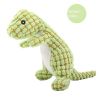 Pet dog plush toys bite resistant teeth grinding vocal toys teeth cleaning absorbing odor dog toys vocal screaming toys - green