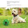 Dog toy hollow ball bite-resistant elastic rubber ball bell pet toy; Jingle Bell Toy Ball - blue - Hollow ball (with bell)