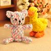 Natural Jute Dog Chewing Rope For Dental Tough With Cute Animals Fruit Eco-Friendly Knot - Panda