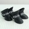 Dog Adjustable Straps & Waterproof Outdoor Booties For Snow & Rain - Black - M