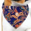 New Adjustable Pet Dog Triangular Bandage Puppy Cat Scarf Bandana Collar Bibs Cat Neck Decor Dress Up Birthday Party Washable - Khaki - 30cm