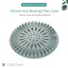 Round Silicone Drain Hair Catcher Drain Cover Hair Trap Kitchen Sink Strainer Bathroom Shower Bath Stopper Filter For Kitchen - blue