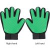 Dog Cat Pet Combs Grooming Deshedding Brush Gloves Effective Cleaning Back Massage Animal Bathing Fur Hair Removal - green - 1 Palr