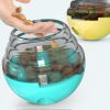 Tumbler Dog Leaky Dog Leaky Ball Bite-resistant Puzzle Training Dog Toy Pet Cat Toy Cat Feeder dog feeder - green