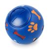 Food Dispensing Dog Toys; Pet Ball Toys; Rubber Slow Feeder Dog Puzzle Toys; Dog Treat Balls - Blue - M