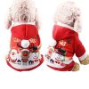 2021 New Pet Clothes Fall/winter Flannel Warm Festive Dress Elk Christmas Dress - as the picture - XL-4