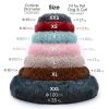 Soft Dog Bed Cat Beds Cat Sleeping Plush Mat Cushion Kitten Nest Sofa Kennel For Puppy Colorful Fluffy Warm Comfortable Pet Bed - blue - 40cm