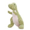 Bite-resistant Pet Dog Chew Dinosaur Toys for Dogs Squeaky Small Big Dog Toy Cleaning Teeth Dog Supplies Juguetes Para Perro - Green