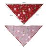 Holiday Dog Bandanas Classic Christmas Cat Triangle Bibs Pets Scarf Accessories for Small Medium Large Size Pets Festival Props - as the picture