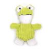 1pc Plush Dog Toys Squeaky Puppy Chew Toy Interactive Cat Toys Pet Dog Sound Toys For Small Medium Dogs - green