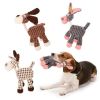 Dog Squeaks Toys; Plush Chewing Toys; Puppy Chewing Toys; Cute Animal Shaped Toys For Dogs - Gray Donkey