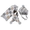 Autumn-Winter Vintage Jacquard Dress for Pet Dogs - Gray sweaterXL