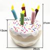 Dog plush toys; pets gnawing bones; sounding toys; teeth cleaning; fun birthday cakes; dog toys; dog gifts - Cake