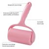 Replaceable Rolls Handle Sticky Roller Sticky Dust Paper Tearable Adhesive Brush Clothes Lint Brush Hair Remover Kit With Handle - as the picture