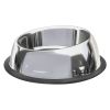 Beveled Dogs Bowl Stainless Steel Removable Rubber Ring Non-Slip Bottom Pet Feeder Bowl Water Dish For Dog Cat - Small (1.5Cup)