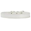 Pet Supplies Dog Collar Alloy Buckle Dog Chain Cat Necklace Size Adjustable for Small and Medium-sized Dog Collars Dog Supplies - white - 30cm