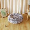 Soft Dog Bed Cat Beds Cat Sleeping Plush Mat Cushion Kitten Nest Sofa Kennel For Puppy Colorful Fluffy Warm Comfortable Pet Bed - grey - 50cm