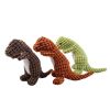 Pet dog plush toys bite resistant teeth grinding vocal toys teeth cleaning absorbing odor dog toys vocal screaming toys - green