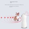 Bear laser cat teaser LED red light laser cat cat intelligent toys intelligent automatic laser toys - white