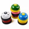 Pet Toy Training Called Dinner Small Bell Footprint Ring Dog Toys For Teddy Puppy Pet Call - Yellow