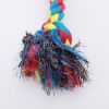 Pet dog knot toy chew resistant big dog dog toy knot dog bite rope pet supplies cat toy dog toy - Color Random