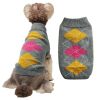 Two-Legged Knit Sweater for Dogs Autumn/Winter Wear - GraycheckXS