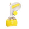 Pet Poop Picker Pick Up Excreta Cleaner Dog Pooper Scoopers Excrement Shovel Portable Pet Feces Clip with Garbage Bag Collector - Yellow