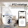 Pet camera E27 Surveillance Camera LED Light Bulb Socket 360Â¬âˆž 2.4G WiFi Security Protection 1080P Spotlight Automatic Human Tracking - camera with 32