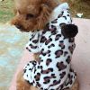 Leopard Warm Winter Pet Dog Puppy Clothes Hoodie Jumpsuit Pajamas Outwear - Leopard - L