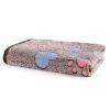 Prt Soft Brown Heart Claw Print Pet Rug For Dog And Cat S 23in*16in M 30in*20in L 41in*30in - Brown - Polyester - S