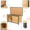 Wood Extreme Weather Resistant Pet Log Cabin - M